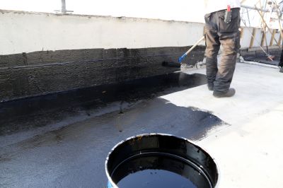Roof with Waterproof Coating